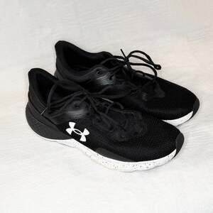 Under Armour Charged Escape 4 Men's Running Shoes Black White Speckle Size 11